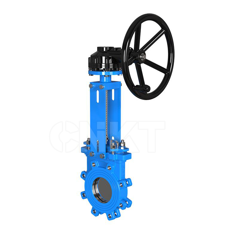 單向密封傘齒輪對梅花型刀閘閥KBZ553X/H-10C/P